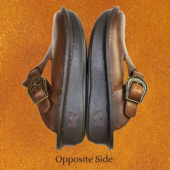 Alegria Classic Brown Oiled Leather Clog, Size 35 (US 5-5.5) - Picture 8 of 10